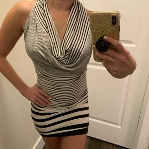 Bebe backless mini dress